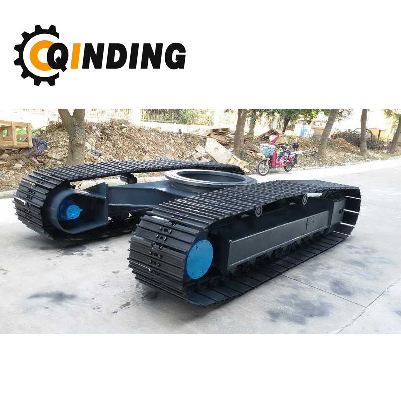 QDST-12T 12 Ton Steel Track Undercarriage Chassis for Crane, Cold Milling Machines, Pipelayers 3551mm x 670mm x 450mm