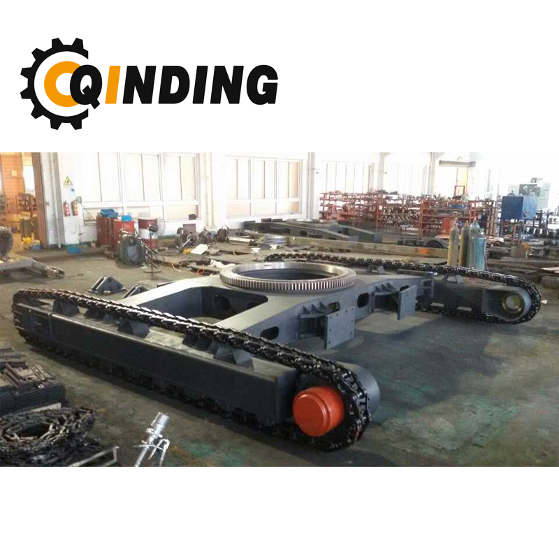 QDST-12T 12 Ton Steel Track Undercarriage Chassis for Crane, Cold Milling Machines, Pipelayers 3551mm x 670mm x 450mm