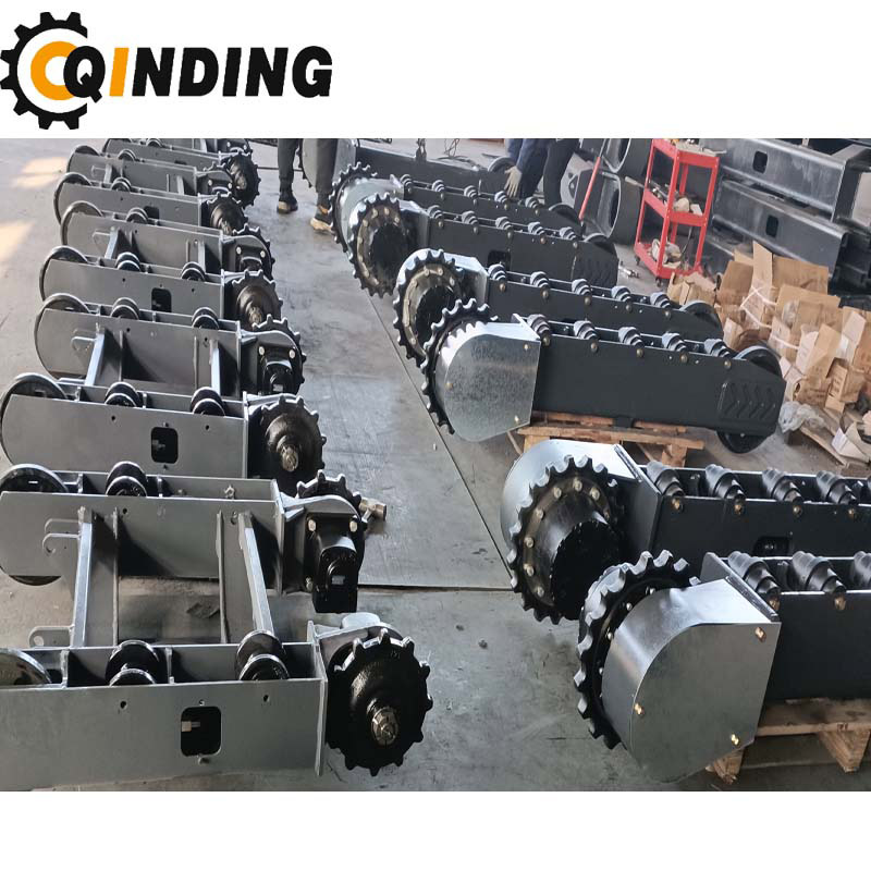 QDRT-04T 4 Ton Crawler Rubber Track Undercarriage Chassis for road Paves 2146mm x 458.5mm x 300mm Manufacturers, QDRT-04T 4 Ton Crawler Rubber Track Undercarriage Chassis for road Paves 2146mm x 458.5mm x 300mm Factory, Supply QDRT-04T 4 Ton Crawler Rubber Track Undercarriage Chassis for road Paves 2146mm x 458.5mm x 300mm