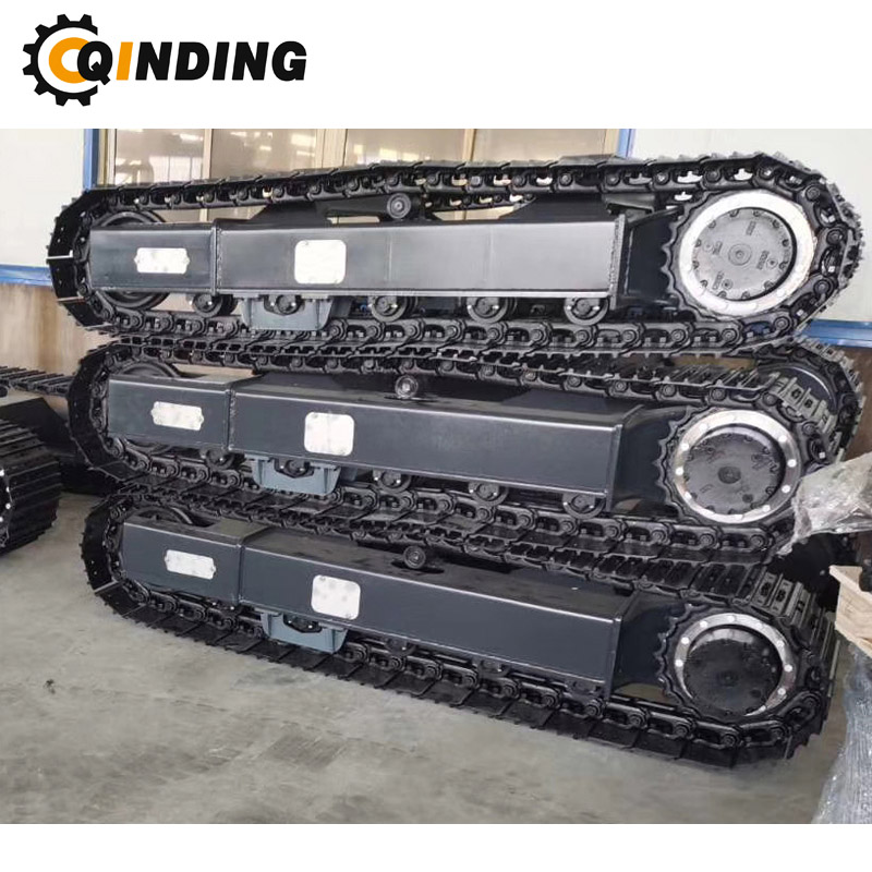 QDST-05T 5 Ton Steel Track Crawler Base Undercarriage for Pipelayers, Forest & Logging, Crawler Excavator 2125mm x 482mm x 300mm