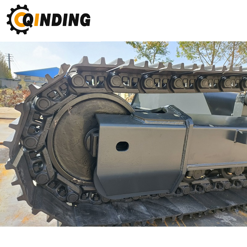 QDST-10T Tren de rodaje de cadena de acero sobre orugas de 10 toneladas para grúa, pavimentación de carreteras, tiendetubos 2876 mm x 669 mm x 400 mm
