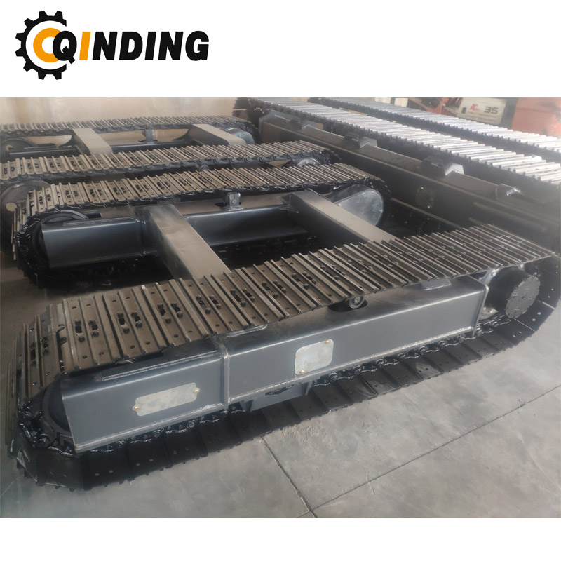 QDST-12T 12 Ton China Steel Track Undercarriage Chassis for Agricultural Machine 3551mm x 670mm x 450mm
