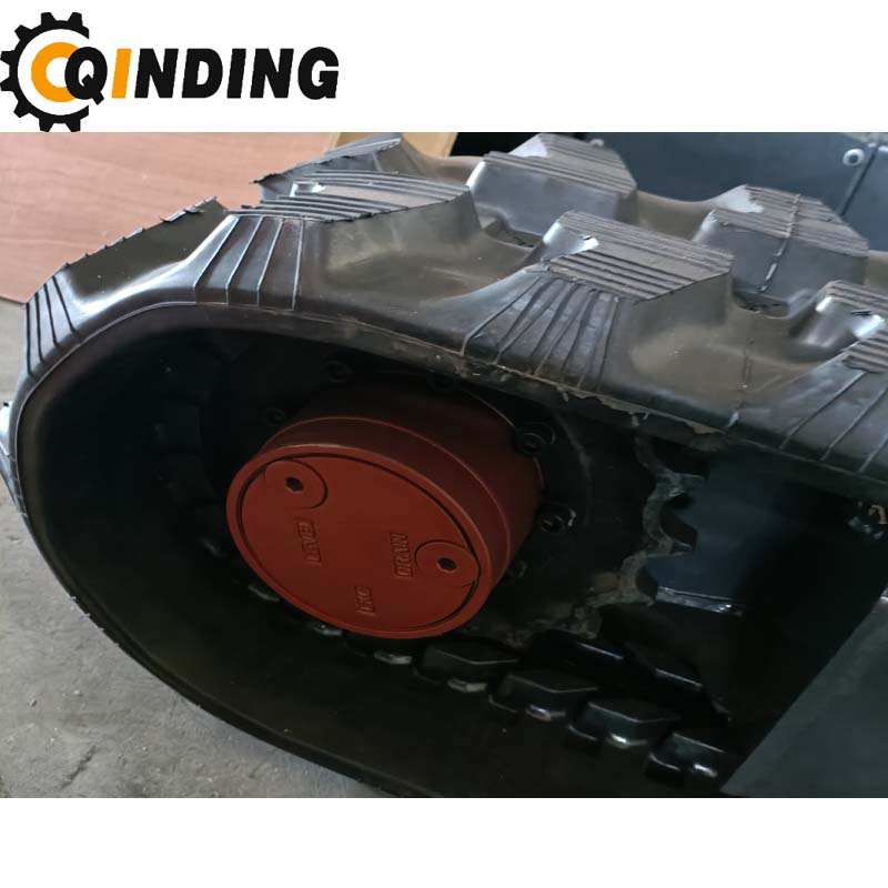 QDRT-04T 4 Ton Rubber Crawler Track Chassis With Best Price 2146mm x 458.5mm x 300mm