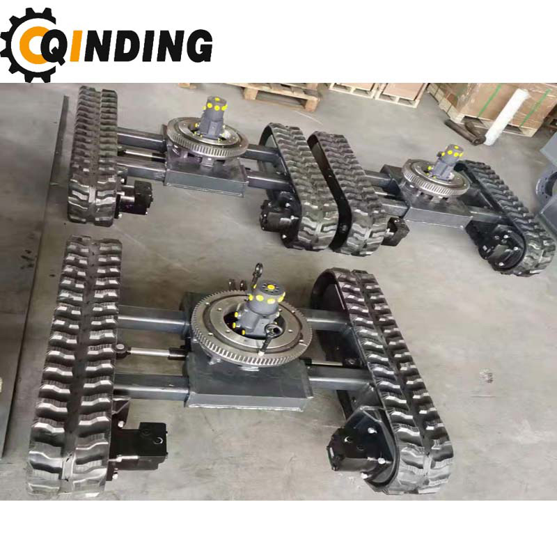 QDRT-04T 4 Ton Rubber Crawler Track Chassis With Best Price 2146mm x 458.5mm x 300mm