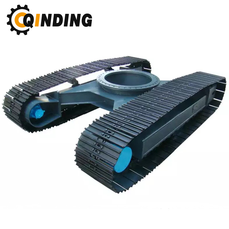 QDRT-06T 6 Ton Crawler Excavator Rubber Undercarriage Chassis 2388mm x 478.5mm x 300mm