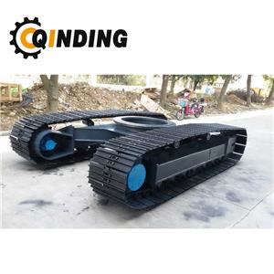 Customized QDST-08T 8 Ton Steel Crawler Track Undercarriage Chassis 2622mm x 587mm x 350mm