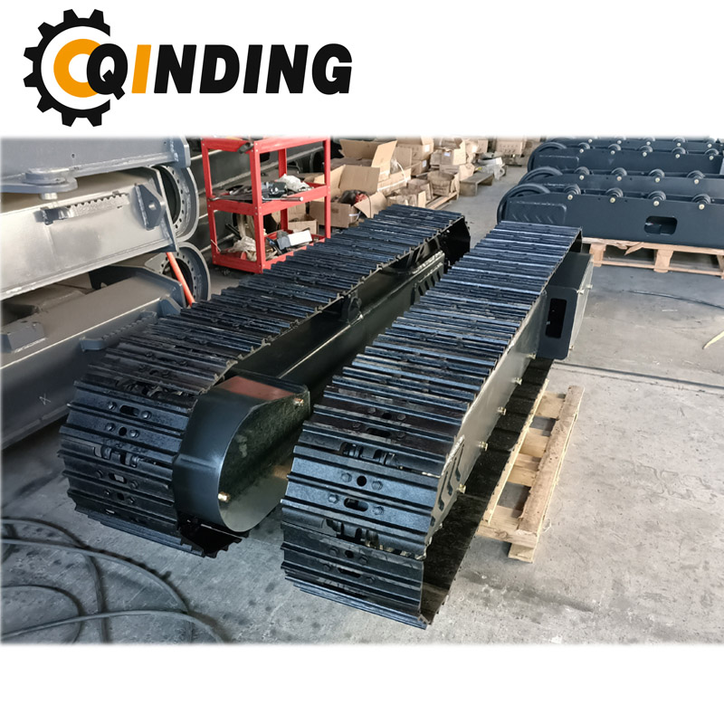 QDRT-10T 10 Ton Rubber Track Crawler Base Undercarriage 3551mm x 670mm x 450mm