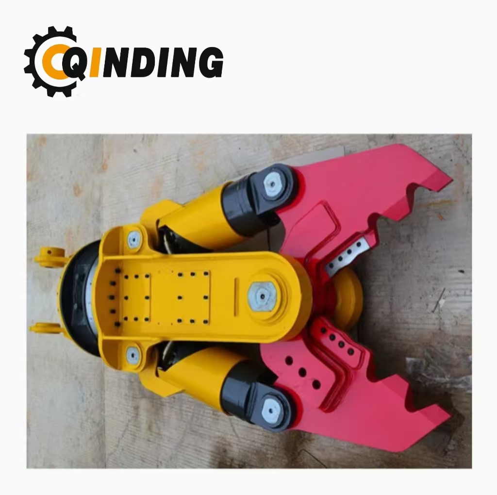 360 Degree Rotating Excavator Wood Shear Hydraulic Rotating Tree Cutter for Sale New Product 2020 Construction Machinery Gear