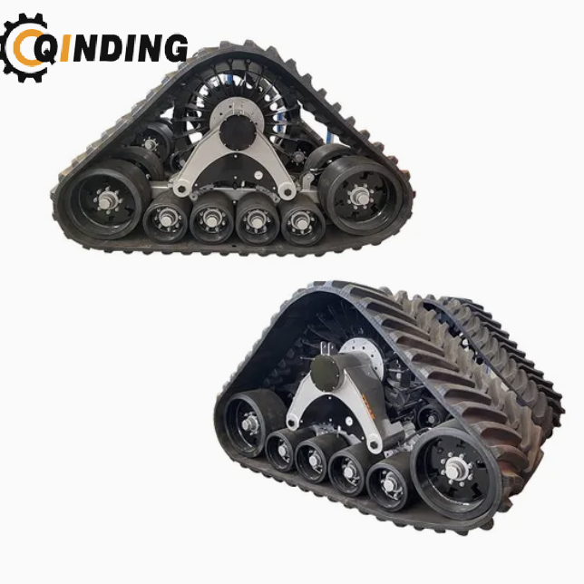 Environmentally Friendly Triangular Rubber Tracked Wheel Chassis for New Holland&John Deere's Aftermarket Replacement