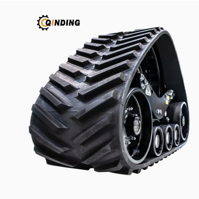 Environmentally Friendly Triangular Rubber Tracked Wheel Chassis for New Holland&John Deere's Aftermarket Replacement