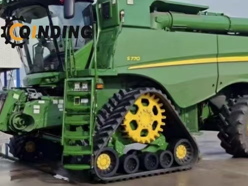 Triangular Track Half-link Track Triangular Rubber Tracked Wheel Chassis for John Deere