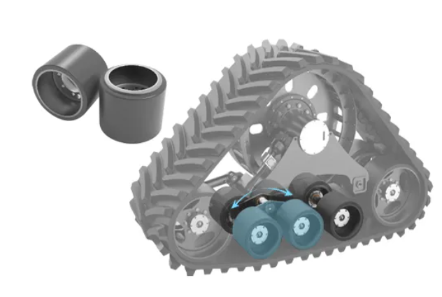 Triangular Rubber Tracked Whee Chassi Land-friendly for ATV