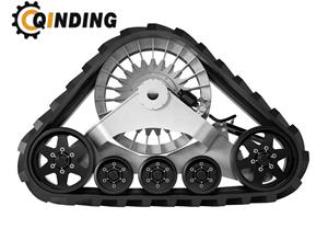 Triangular Rubber Tracked Whee Chassi Land-friendly for Small excavators / loaders