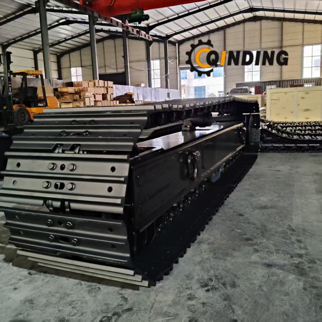 QDST-18T 18-Ton Steel Track Chassis, Quick-Fit for Drilling Rig/Excavator