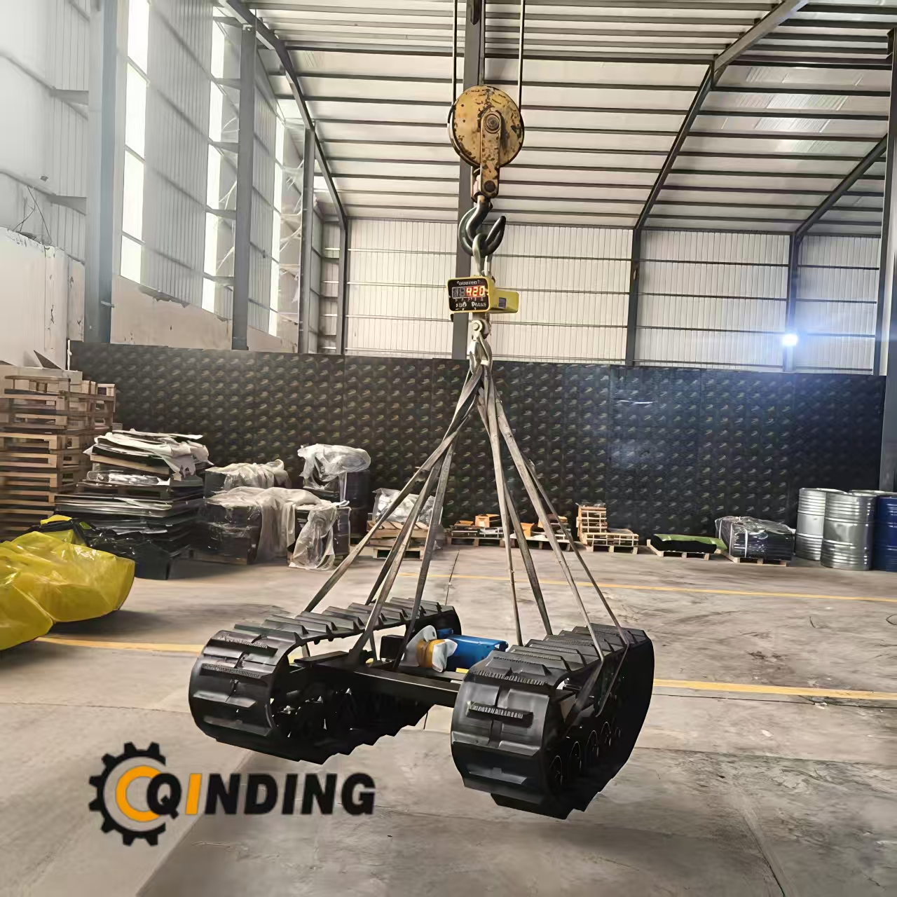 QDST-01T Steel Crawler Track Chassis 1 Ton for Agricultural Machinery