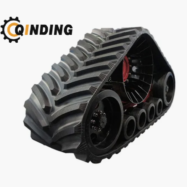 Environmentally Friendly Triangular Rubber Tracked Wheel Chassis