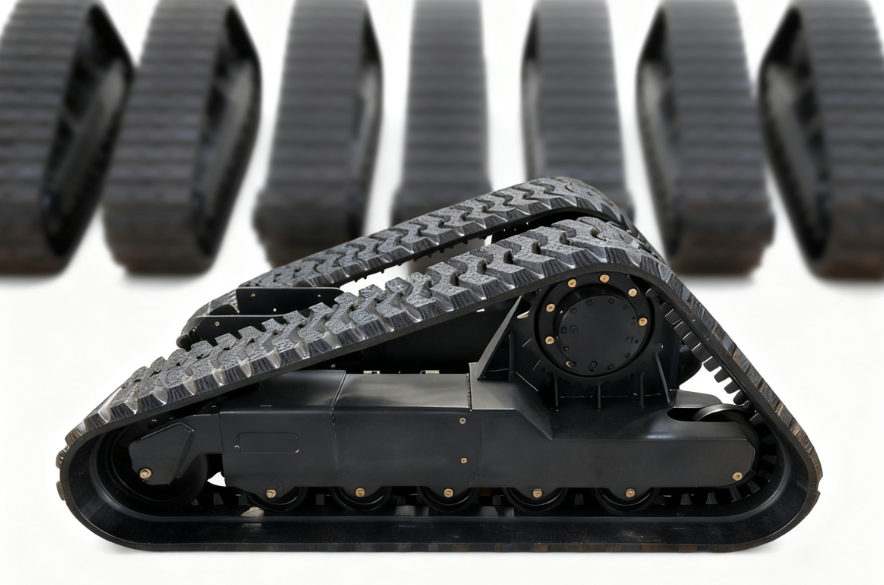 QDRT Triangle Rubber Tracked System for Skid Steer Loader Track Undercarridge