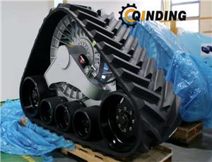 Triangular Rubber Tracks Assembly Crawler Chassis Undercarriage