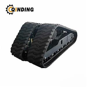 Heavy-Duty Triangular Rubber Chassis – Sliding Loader Undercarriage for Construction
