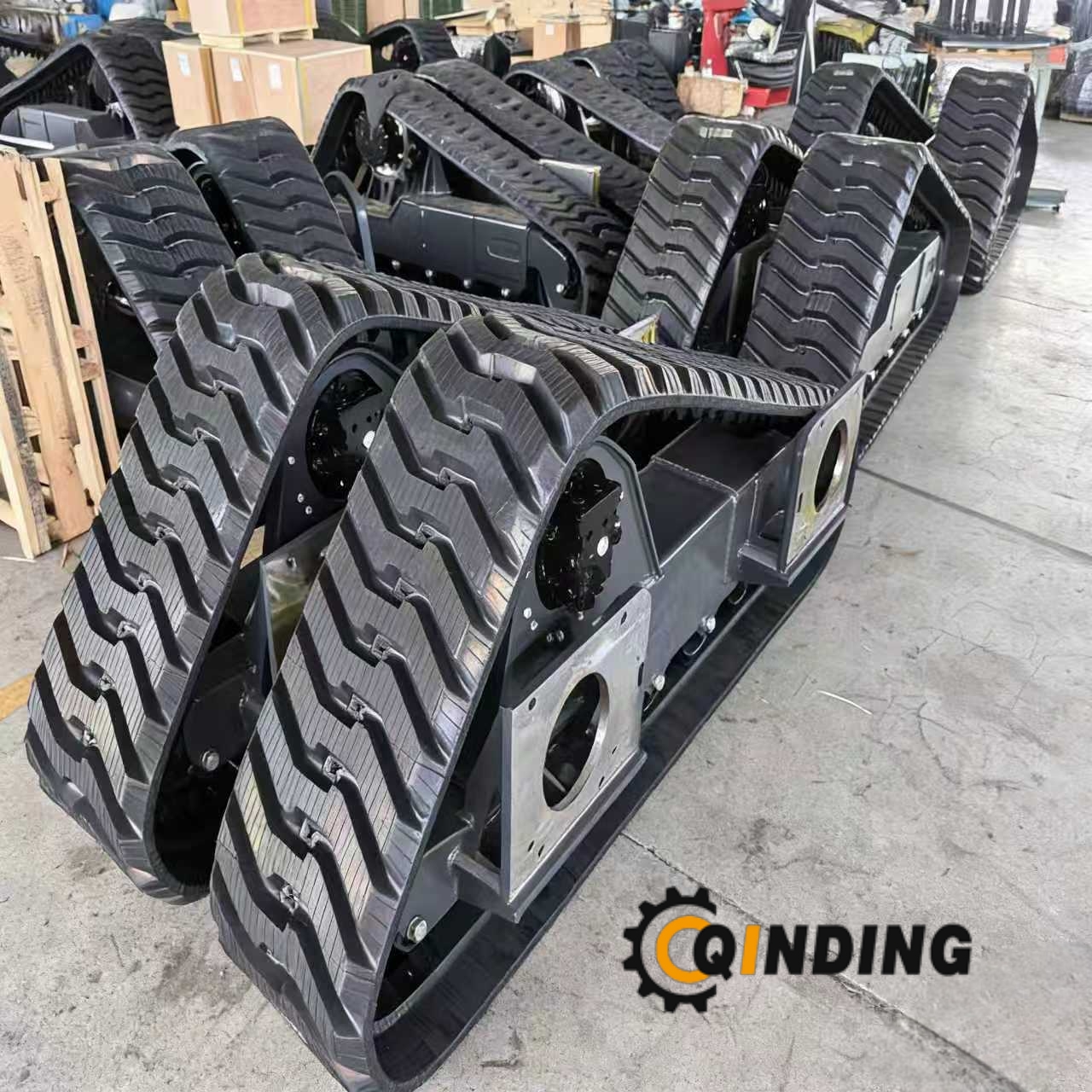 Sliding Loader Rubber Tracked Chassis