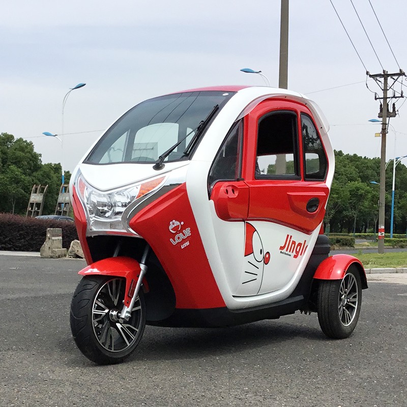 electric passenger closed tricycle