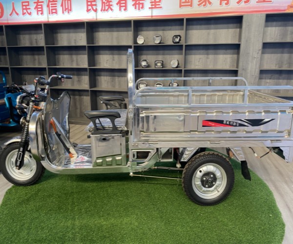 Triciclo de carga elétrico totalmente em aço inoxidável Furinka