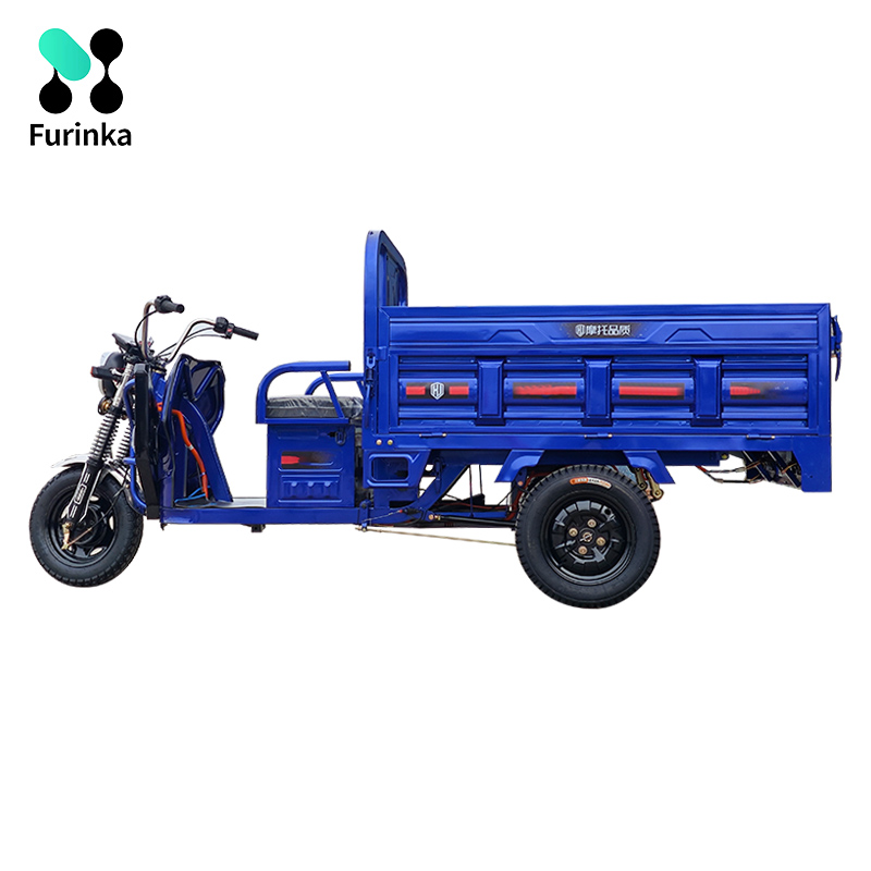 دراجة ثلاثية العجلات للشحن الكهربائية: مركبة ذات غرض مزدوج لنقل الأشخاص والبضائع.