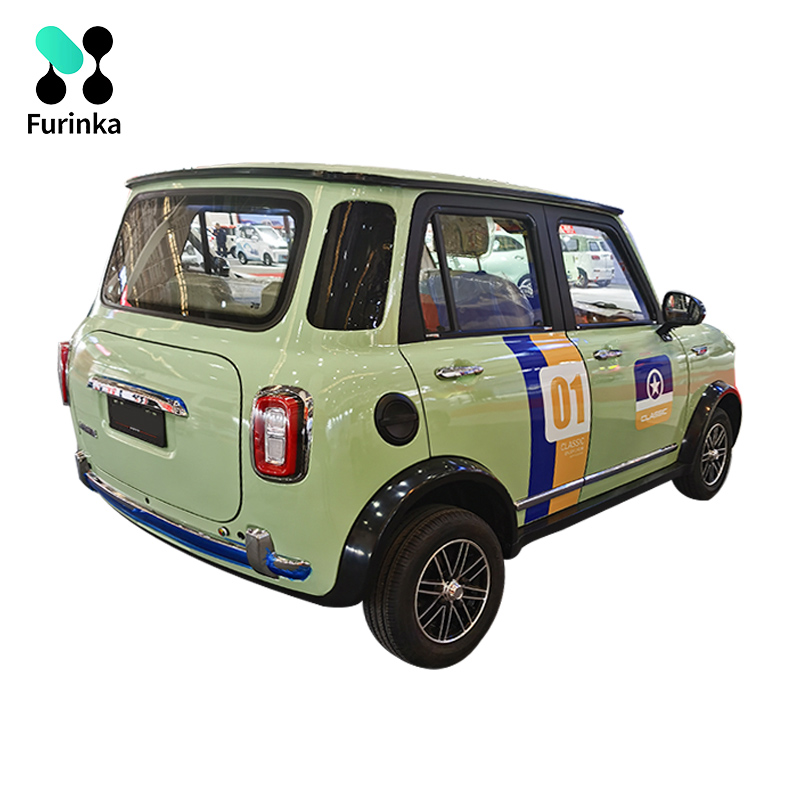 Double-door enclosed four-wheel electric vehicle