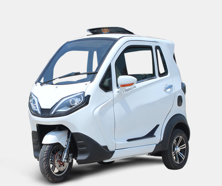 2024 Tricycle à passagers électrique exquis et magnifique Les tricycles électriques fermés à trois roues pour adultes peuvent être utilisés dans la vie quotidienne