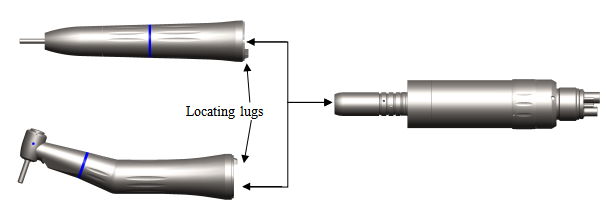 Surgical Internal & External Spray Straight Handpiece