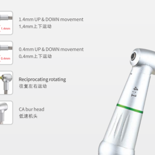 1,4 mm Yukarı ve Aşağı Hareket Endo Kafası