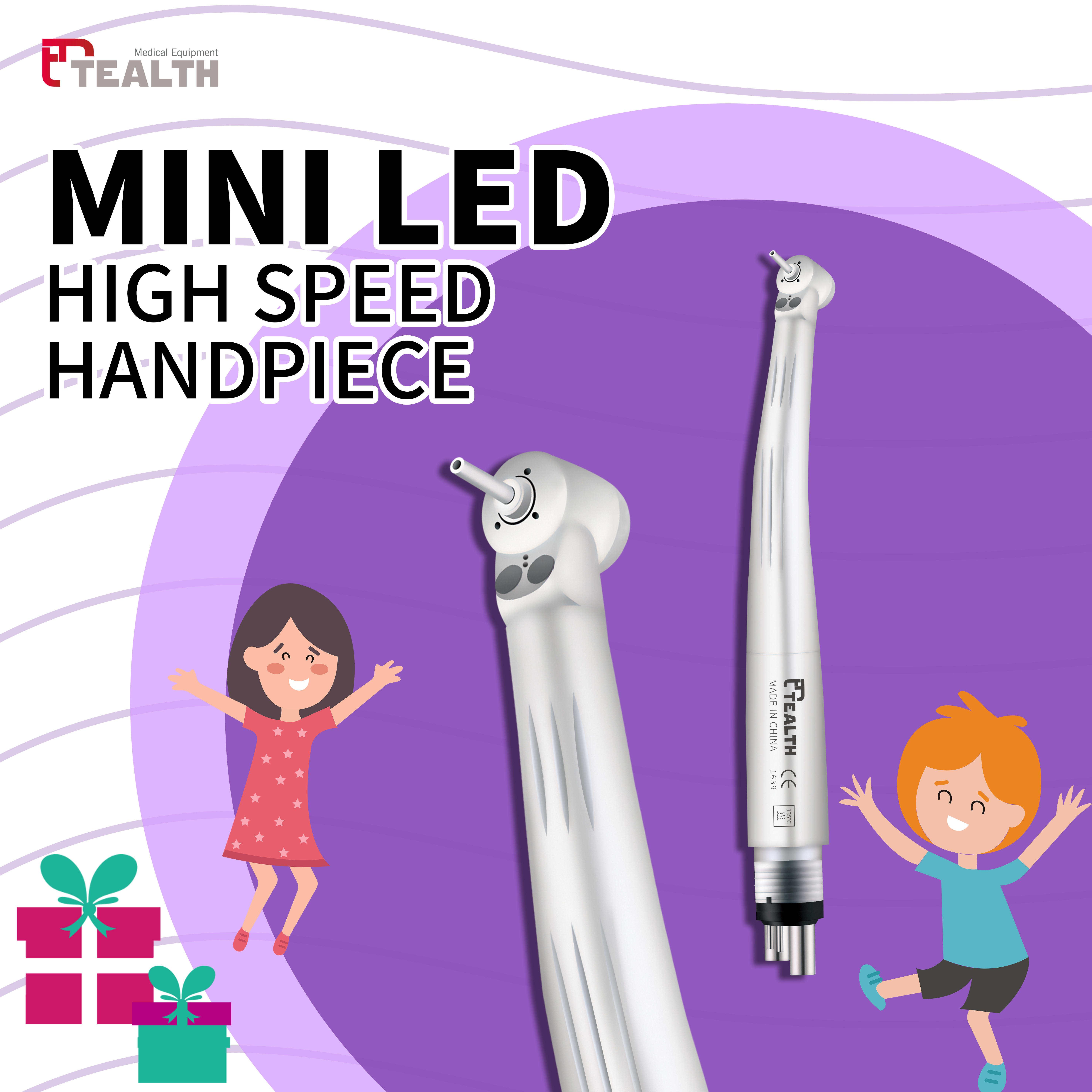 Supply Tealth® CK22 Led Mini Head Kid High Speed Handpiece