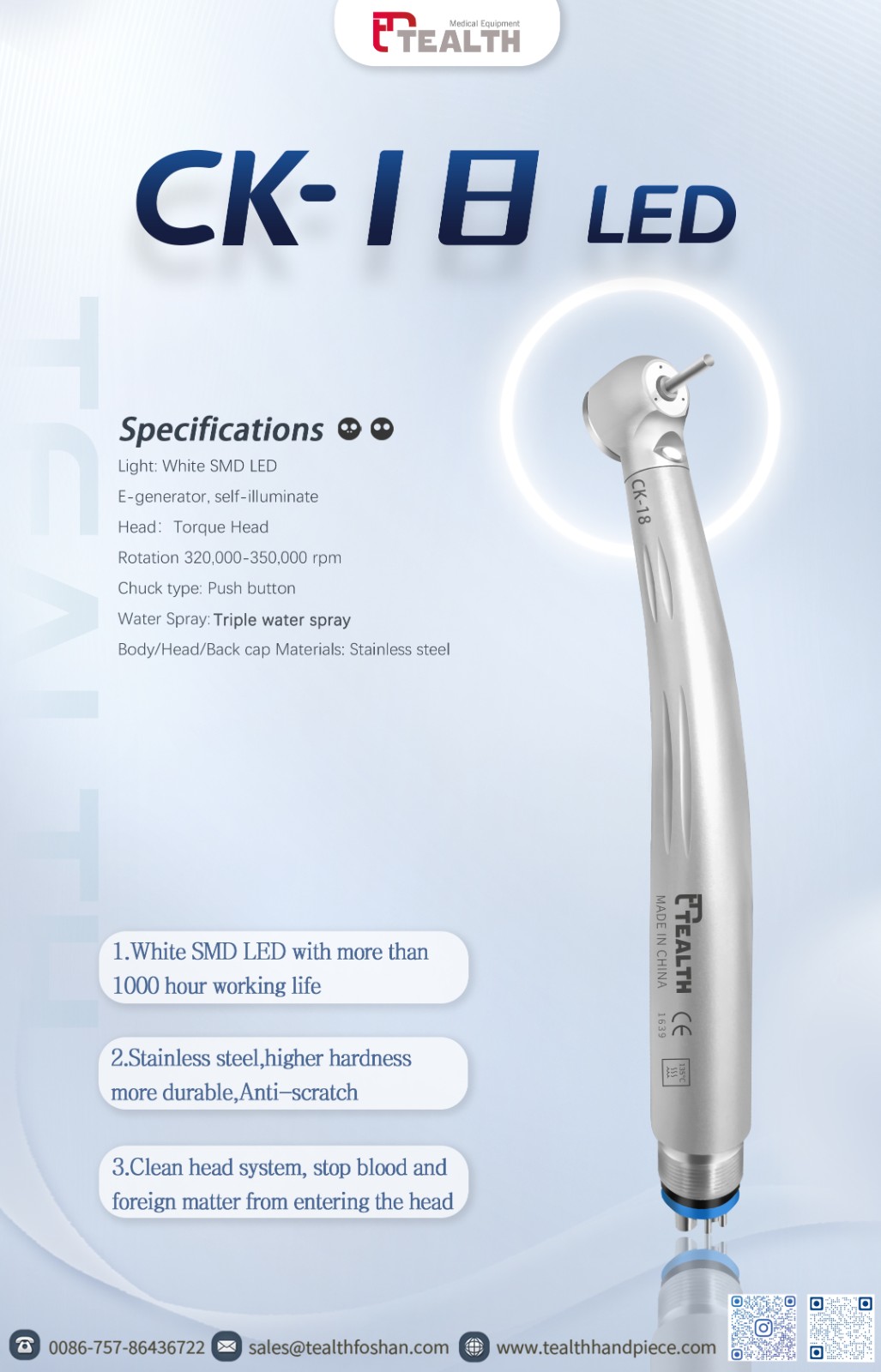 led dental turbine