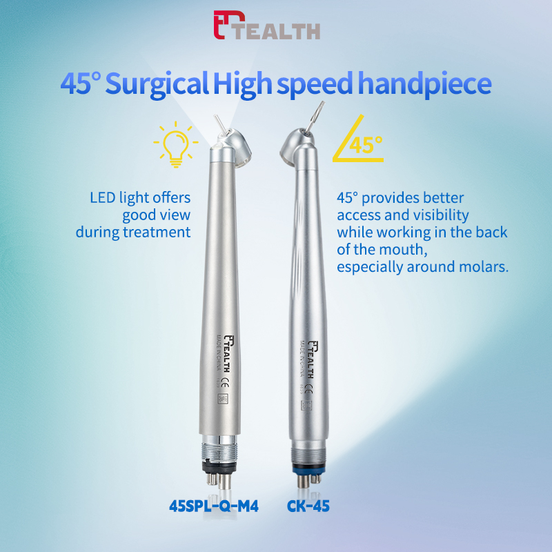 45° LED High-Speed Dental Handpiece