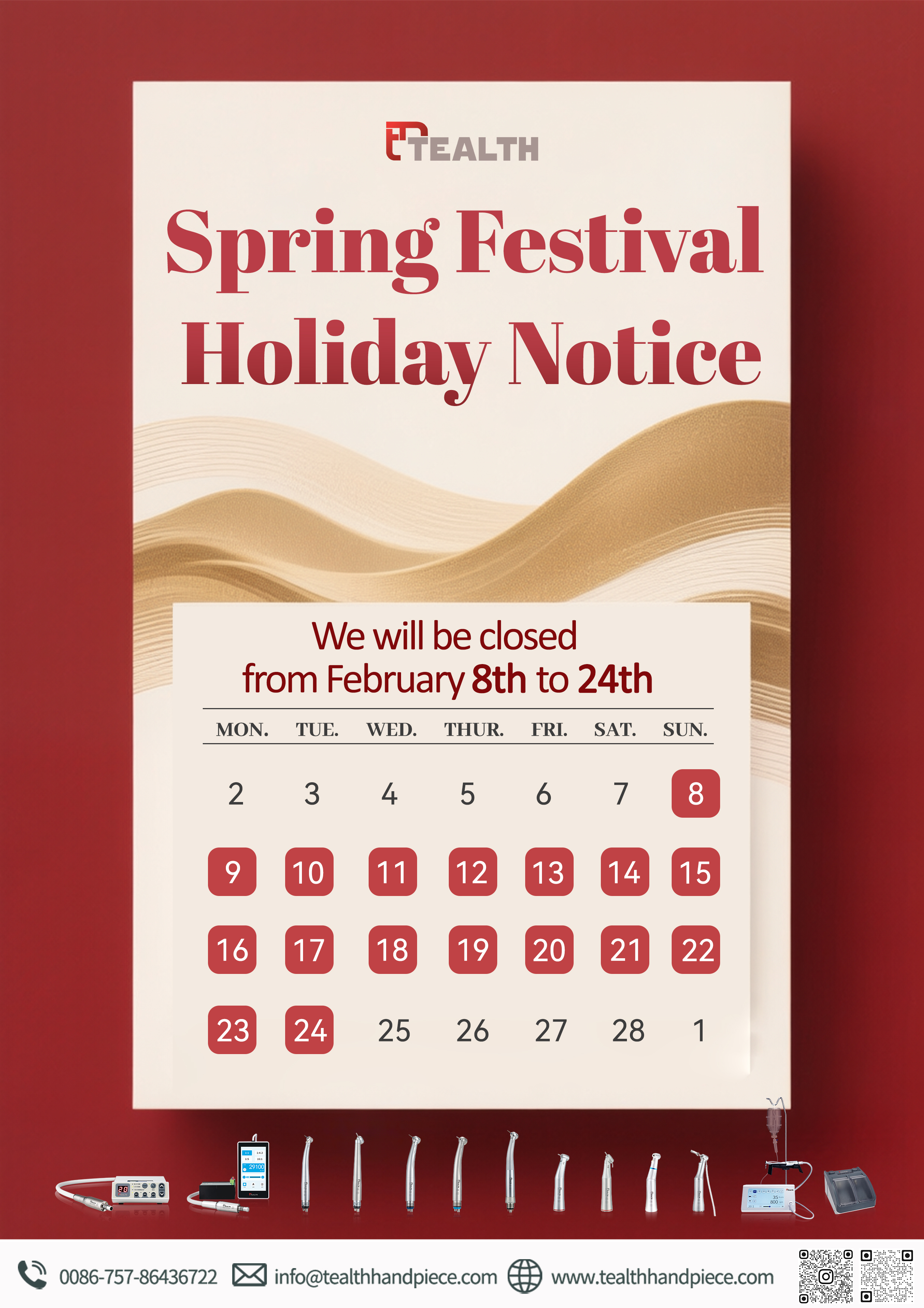 Spring Festival Holiday Notice