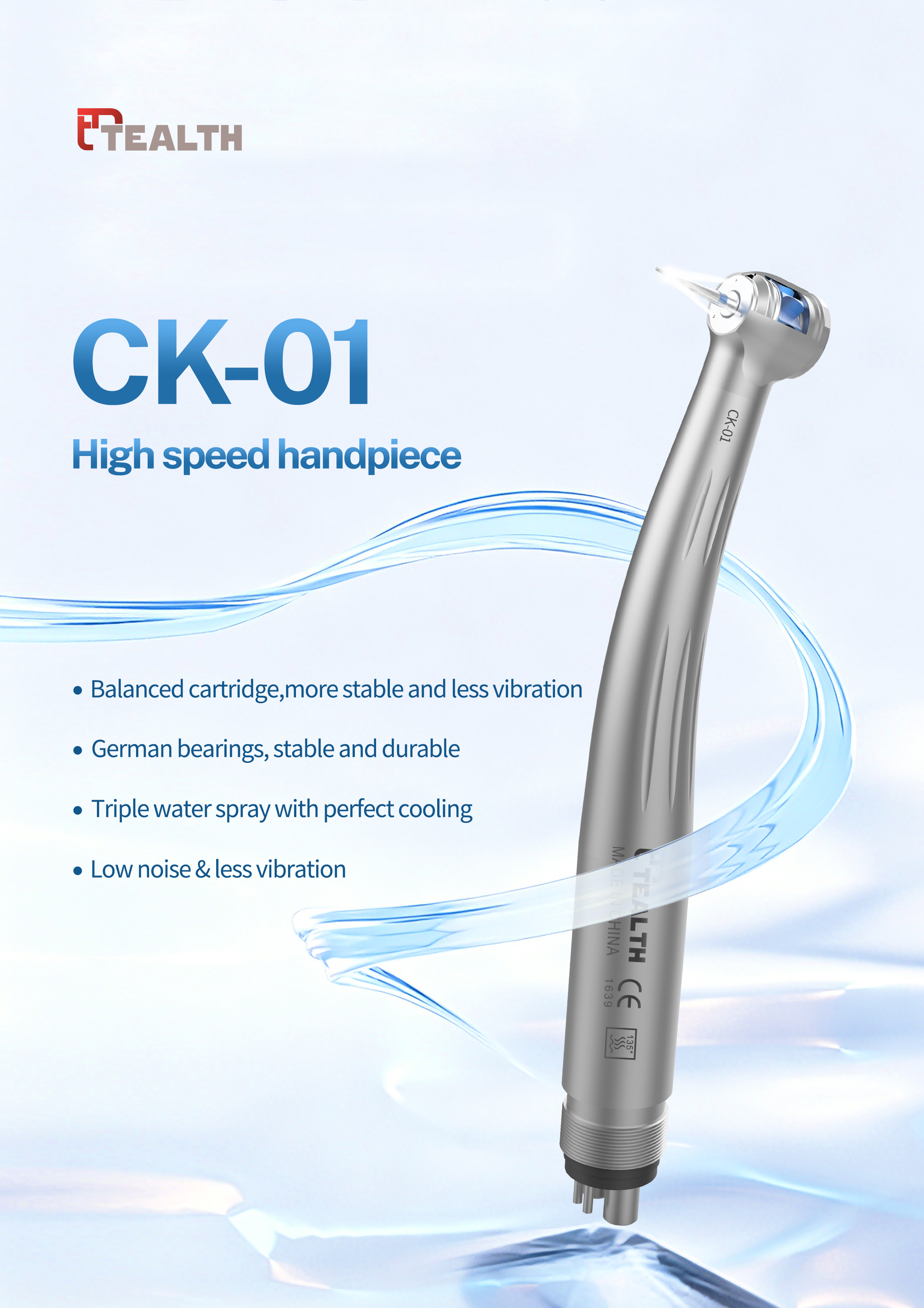 ceramic high speed dental handpiece