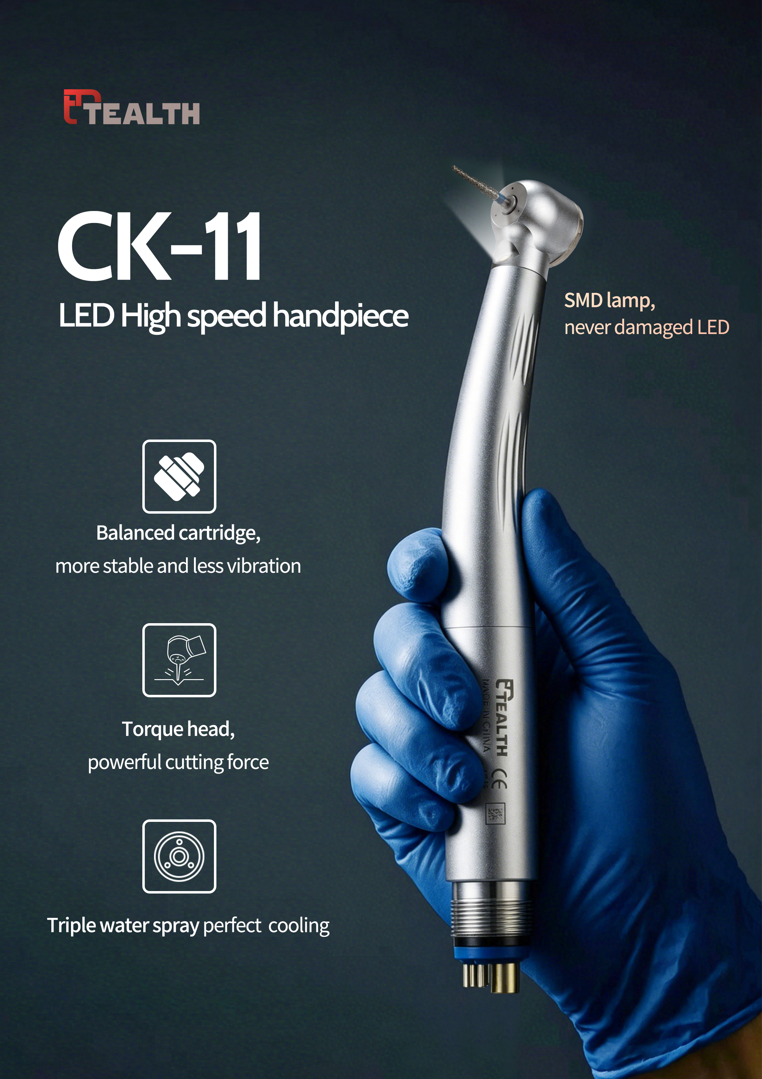 high speed dental handpiece