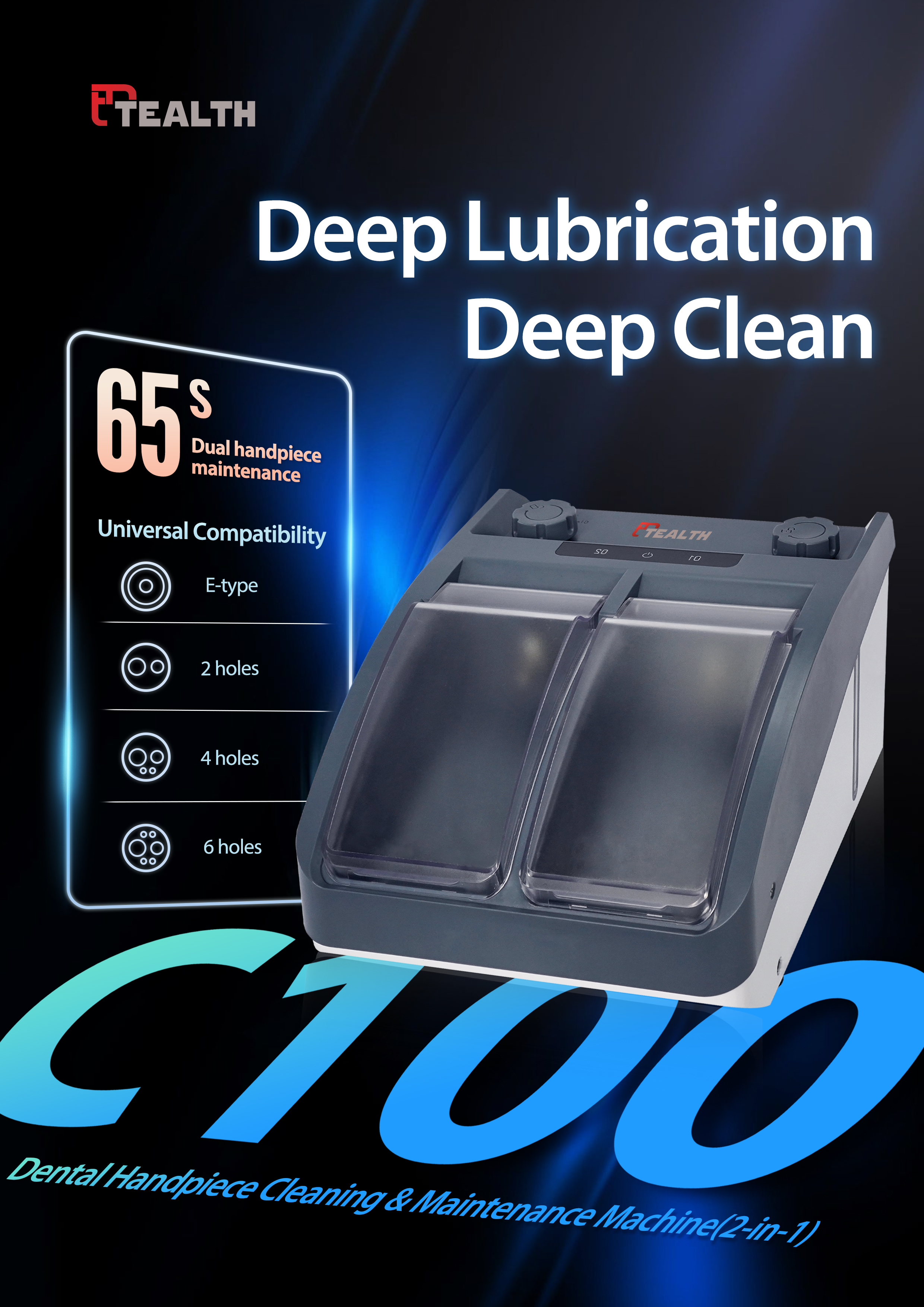 Dental Handpiece Cleaning and Maintenance Machine