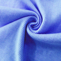 polyester dty brushed rib fabric
