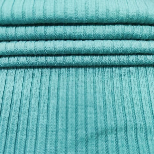 tissu maille côtelé coton côtelé viscose tissu RAYONNE