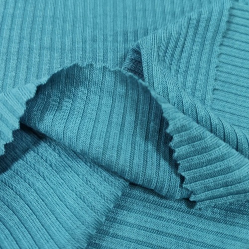 tissu maille côtelé coton côtelé viscose tissu RAYONNE