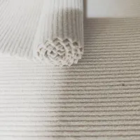 Tissu tricoté côtelé en polyester, rayonne et élasthanne