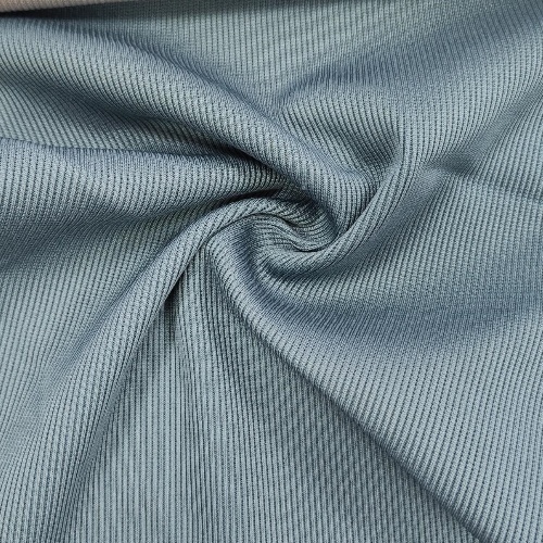 Polyester Spandex Kaburga Örgü Kumaş