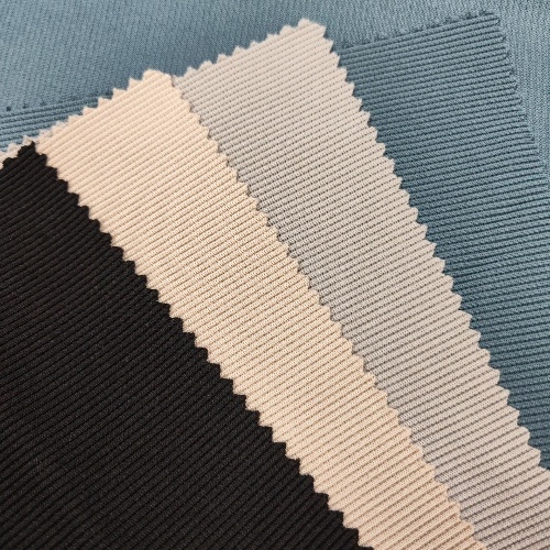 Polyester Spandex Rib Knitting Fabric