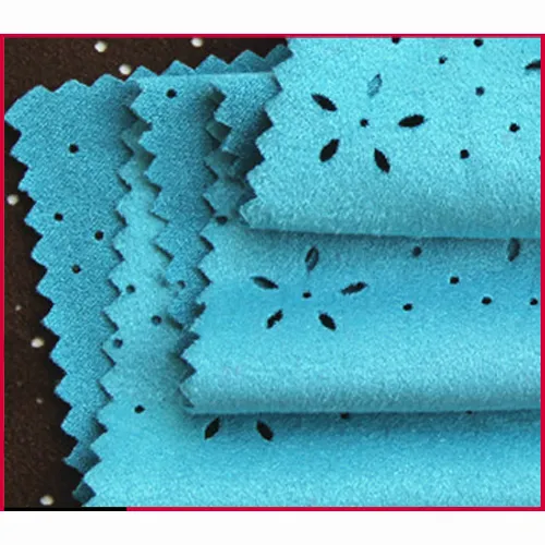 Tecido de malha de poliéster Spandex Suede