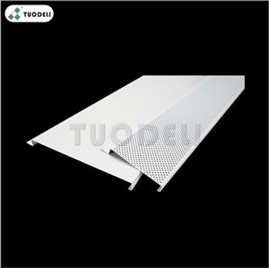 Aluminum 500mm H-shaped Closed Linear Ceiling System
