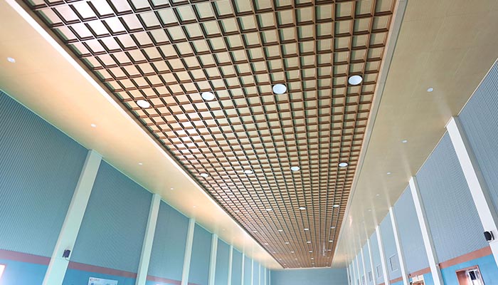 Алюминиевый потолок с открытыми ячейками