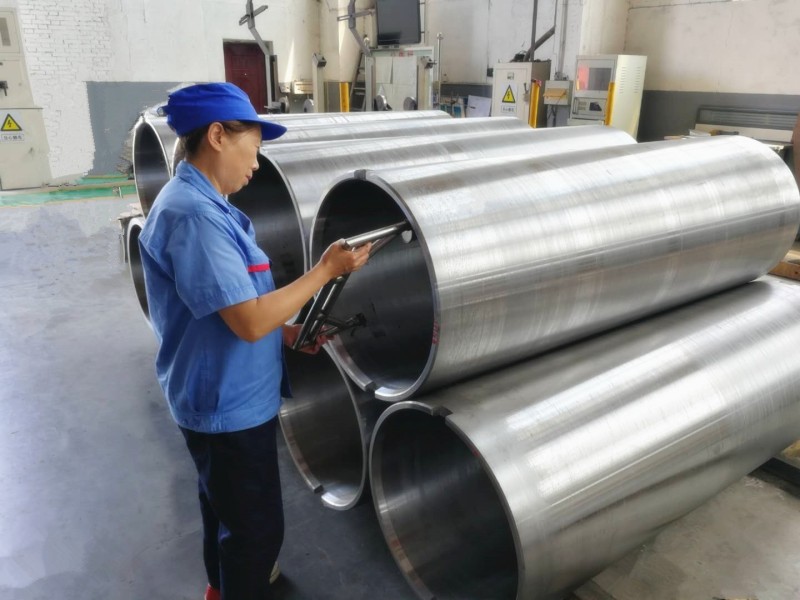 Inspected By Dynamice Balancing Test On Centrifugal Casting Steel Spool Of Sheet And Strip Mill Machine