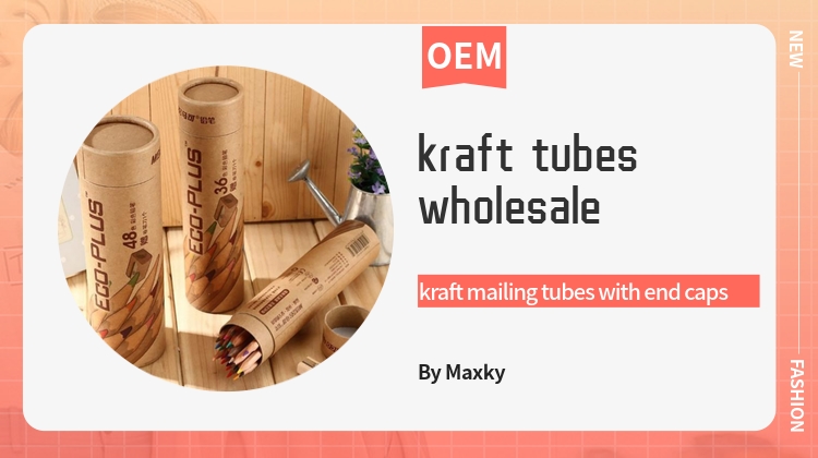 Tubes d'expédition Kraft avec embouts