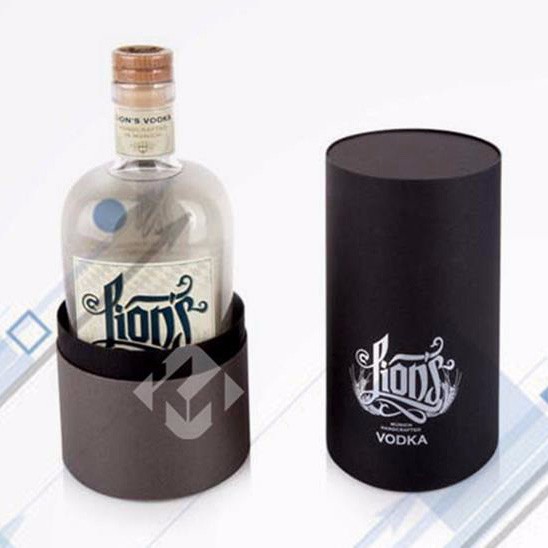 Custom Printed Cardboard Wrapping Round Paper Wine Tubes